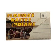 Vintage Florida Native Indians Souvenir Foldout Postcard Booklet u 1953 Non Topo - £6.93 GBP