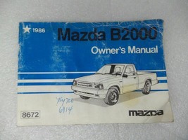 Owners Manual 9999-95-019C-86  8672-EA-85E For 1986 Mazda B2000 B-2000 17108 - £11.07 GBP