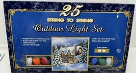Vtg Big Bulb Multicolor Christmas Lights Strand - 25 Bulbs Indoor/Outdoor New - £19.32 GBP