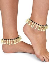 Black Traditional Kundan Payal For Women (2 Anklets - $7.69