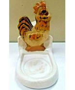 Vintage Rare Cup Holder Candle KO Signed Chicken Rooster Pottery Ceramic - $39.60