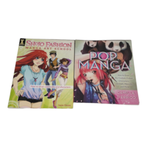 Lot of 2 How to Draw Manga Books Pop Manga &amp; Shojo Fashion Manga Art School - £11.76 GBP