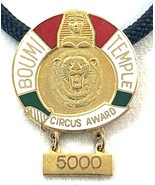 Vintage Shriner Boumi Temple Circus Award Pendant Necklace - $223.31 MXN