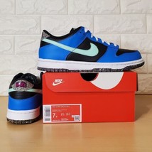 Nike Dunk Low SE GS Size 7Y / Womens Size 8.5 Blue Black Mint Foam DR016... - £117.97 GBP