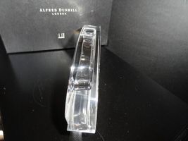 Dunhill Glass Ashtray Clear Crystal Cigar Tray Width 8.5" L x 3.75" W x 1.25" H image 5