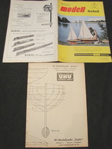 1960 MODEL MAGAZINE MODEL TECHNIK WITH 1:1 PROJECT Zephir RC-Model Yacht... - £22.68 GBP
