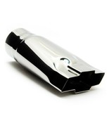 Exhaust Tip 4.75  Outlet 9.00  Long 3.00  Inlet Chevy Bowtie Stainless W... - £34.81 GBP