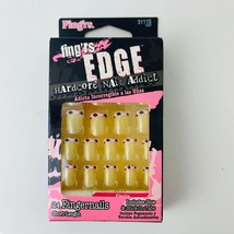 Fing&#39;rs Edge Hardcore Nail Addict 31115 French Tips w/Pink,Black,White N41 - £6.49 GBP