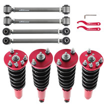 4Pc Coilover Lowering Kit + 4Pc Rear Lower Camber Arms For Honda Accord 03-07 - $475.50