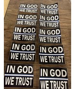 NEW Lot of 10 In God We Trust Thin Blue Line Police Support Stickers Dec... - $144.47 MXN