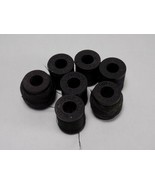 7 BELDING CORTICELLI SMALL THREAD SPOOLS 3/4&quot; TALL BLACK  - $6.92