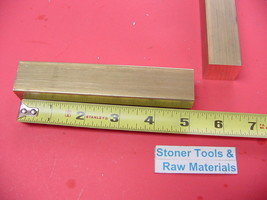 1 Pc of 2 Pieces 1&quot; x 1&quot; C360 BRASS SQUARE BAR 5&quot; long Solid 1.00&quot; Flat Mill Sto - £77.85 GBP