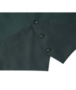 Men&#39;s Suit Separate Vest V-neck Adjustable Strap 5Button 2Pockets 201-9 ... - £35.83 GBP