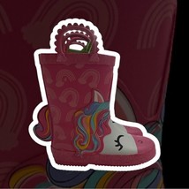members mark Unicorn Rain Boots Youth Toddler Girls Pink Rubber Rainbow ... - $21.17