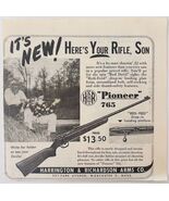 1948 Harrington &amp; Richardson Pioneer 22 Rifle Advertisement Firearms Gun... - $364.86 MXN