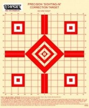 TSPGS 100 Yd Rifle Sighting-In Target (red) with 1&quot; Grid (50 Targets) - $21.68