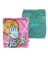 Hand Over Mouth Pink drawstring trainer school bag – 44.5 cm x 38 cm - $10.67