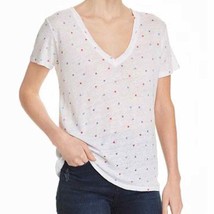 Rails Cara White Star Print V Neck Tee Small - £28.33 GBP