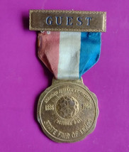 old medal pendant guest diamond jubilee exhibition 1960 October state Texas - $71.28