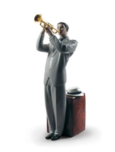 Lladro 01009329 Jazz Trumpeter Figurine New - $655.00