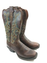 $160 Justin Boots Women&#39;s Cowboy Leather Upper Boots Brown L2552 Size 7 ... - $81.18