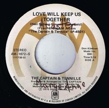 Captain &amp; Tennille Love Will Keep Us Together 45 rpm Gentle Stranger Canadian Pr - £3.98 GBP