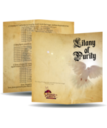 Litany of Purity - Prayer Card / 3&quot; x 6&quot; folded  (p) (c) - $64.20 MXN+