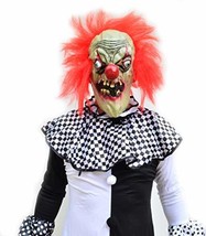 Acid Tactical Adult Mens Black &amp; White Evil Clown Halloween Costume &amp; Mask Berse - £28.34 GBP