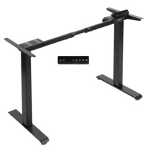 VIVO Black Electric Stand Up Dual Motor Desk Frame, Height Adjustable Legs - £274.18 GBP