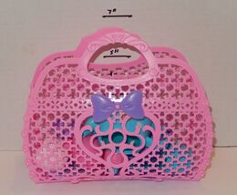 Tea Set Purple Pink Tote Accessories Pretend Play - $14.80