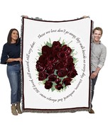Bunch Of Red Roses Blanket Those We Love Don&#39;T Go Away Blanket Sympathy - $1,458.23 MXN