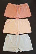 HANES Comfort Flex Fit size 5 Panty LOT Nylon Boy Shorts Style Underwear Panties - £10.05 GBP