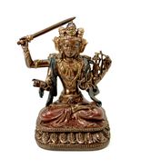MANJUSHRI STATUE 5.25&quot; Buddhist Bodhisattva of Transcendent Wisdom Resin... - €21,38 EUR
