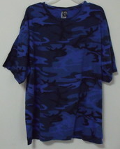 Mens NWOT Code V Blue Black Camouflage T Shirt Size XL - £5.53 GBP