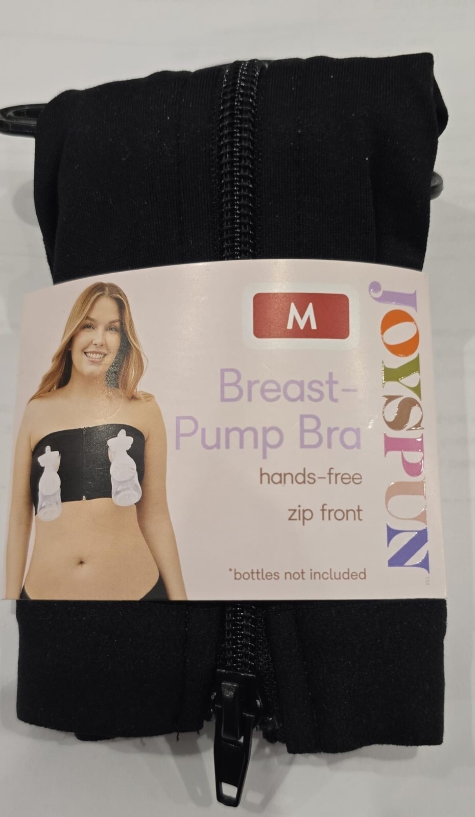 Joyspun Women&#39;s Maternity Hands-Free Nursing Pumping Bandeau Bra, Size M... - $15.83