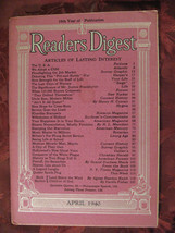 Readers Digest April 1940 WWII Greta Garbo H L  Mencken A J Liebling Elmer Davis - £5.52 GBP