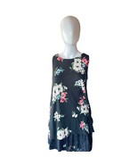 J. Jill Wearever Collection Floral Tank Top Women’s Medium Black  - €18,82 EUR