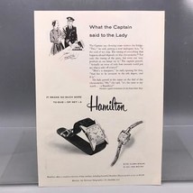 Vintage Magazine Ad Print Design Advertising Hamilton Ladies Mens Wrist Watch - £26.24 GBP