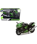 2011 Kawasaki ZX-14 Ninja Green Motorcycle Model 1/12 by New Ray - $92.52 CAD