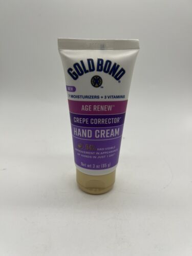 Gold Bond Age Renew Crepe Corrector Hand Creme 3 oz Wrinkle Firming Mois... - $5.29
