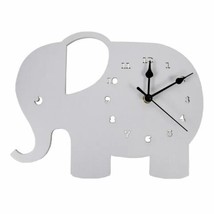 Elephant Clock | Wooden Wall Clock | kids Room Clock | Nursery Clock |Wall clock - £12.88 GBP