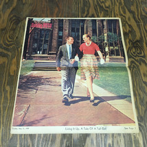 Vintage Pittsburgh press 1959 Sunday roto section Tall girl cover old ads - $19.75