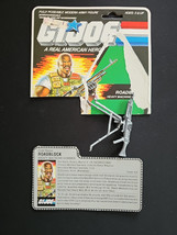 GI Joe 1986 ROADBLOCK Machine Gunner File Card And Accessories Only NO F... - $404.49 MXN
