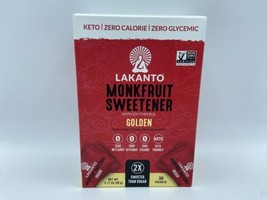 Lakanto Monkfruit Sweetner, Golden Raw Sugar Replacement, 30ct Packets EXP:04/25 - $10.88