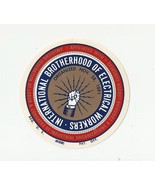 Vintage 3&quot; IBEW International Brotherhood Electrical Workers UNION STICKER - $4.00