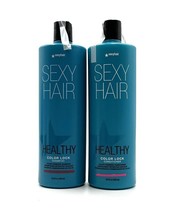 SexyHair Healthy Color Lock Shampoo &amp; Conditioner 33.8 oz Duo - £46.70 GBP