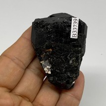 78.4g, 2.2&quot;x1.6&quot;x1.1&quot;, Natural Black Tourmaline Mineral Specimen, B33739 - £27.29 GBP