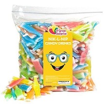 Nik-L-Nip Wax Bottles Candy Drinks 3 LB Bulk Candy - Fun Candy for Kids ... - £36.56 GBP