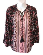 NWT Mason &amp; Belle Women’s Sz S Oversized Boho Shirt Peasant Hippie Blous... - $21.29