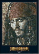 Pirates Of Caribb EAN ~ Captain Jack Sparrow Mosaic 24x36 Movie Poster NEW/ROLLED - $9.00